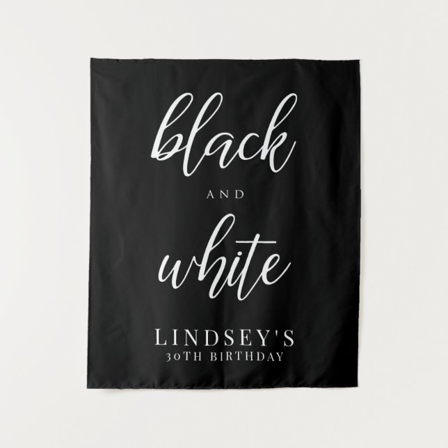 Tapete De Parede Panorâmica de Fotos, Partido Preto e Branco (Frente)