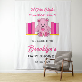 Tapete De Parede Panorâmica do Chá de fraldas de Storybook do Urso 