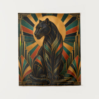 Tapete De Parede Pantera Negra Art Déco