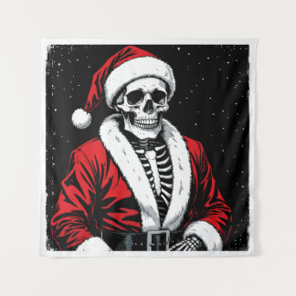 Tapete De Parede Papai Noel Esqueleto