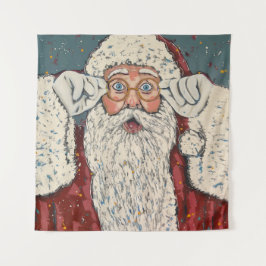 Tapete De Parede Papai Noel Surpreso