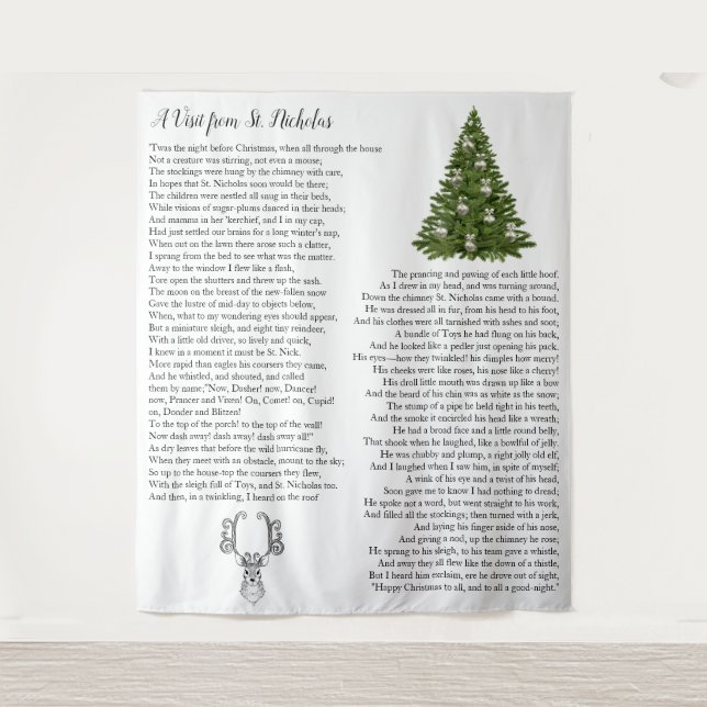 Tapete De Parede Papais noeis da véspera de Natal (Frente)