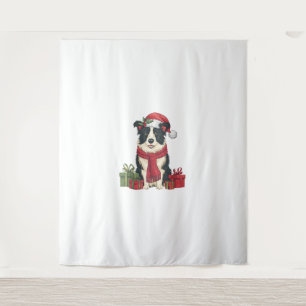 Tapete De Parede Papais noeis de Decoração do Partido Xmas Fronteir