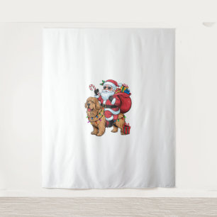 Tapete De Parede Papais noeis De Iluminação Xmas Que Andam A Andar