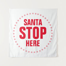 Tapete De Parede Papais noeis param aqui vermelho e branco engraçad