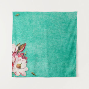 Tapete De Parede Papel de magnólia para flores antigo