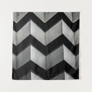 TAPETE DE PAREDE PAPEL DE PAREDE CHEVRON PRETO E BRANCO