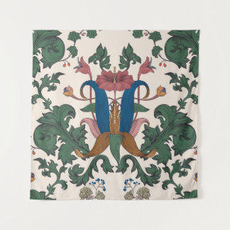 Tapete De Parede Papel de parede floral de renascença.