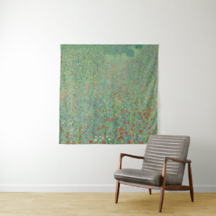 Tapete De Parede Papoulas Floridas - Gustav Klimt