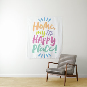 Tapete De Parede Para casa, meu Lugar Feliz! Cozy Homebody - Letter