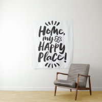 Para casa, meu Lugar Feliz! Design de Letra Modern