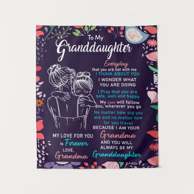 Tapete De Parede Para Minha Avó Presente Da Vovó, Flor Lover (Frente)