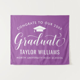 Tapete De Parede Parabéns ao Nosso Graduado Formatura Roxa
