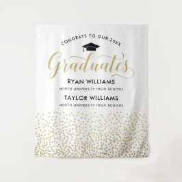 Tapete De Parede Parabéns ao nosso partido Confetti, Dourado, Forma