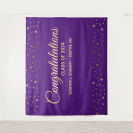 Tapete De Parede Parabéns Classe 2021 Formando Dourado roxo