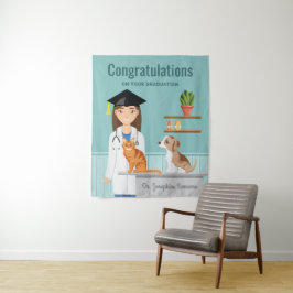 Tapete De Parede Parabéns Graduado em Veterinária Formatura DVM