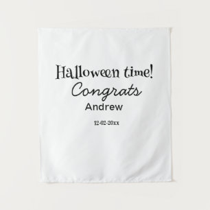 Tapete De Parede Parabéns no tempo de Halloween adicionar nome data