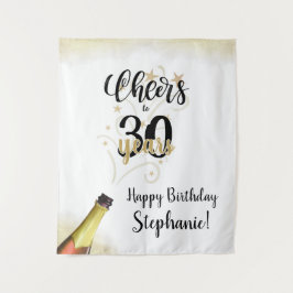 Tapete De Parede Parabéns para # ANOS Fundo Preto e Dourado