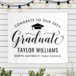 Tapete De Parede Parabéns pela nossa graduação em branco Formando