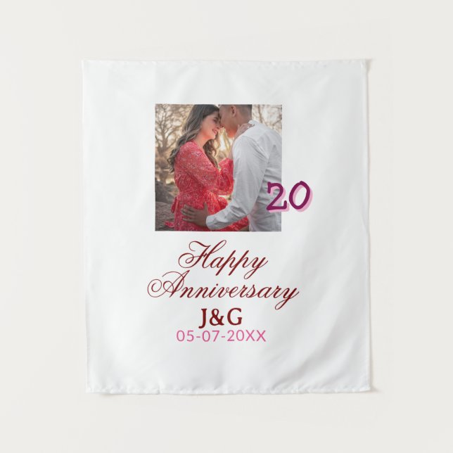 Tapete De Parede Parabéns pelos 20 Anos feliz aniversário adicionar (Frente)