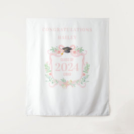 Tapete De Parede Parada de Graduação de Coquette com Plano de Fundo