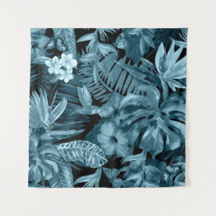 Tapete De Parede Paraíso Tropical de Aquarela: Flor da Selva