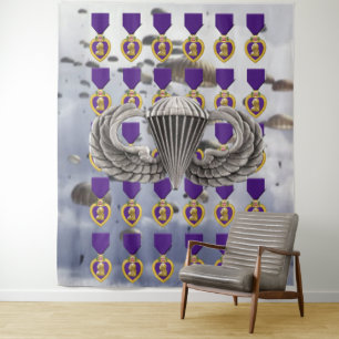 Tapete De Parede PARAQUEDAS, PURPLE HEART e ASAS AEROTRANSportADAS