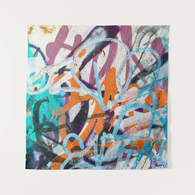 Tapete De Parede Parede de concreto, textura granulada. (Frente)