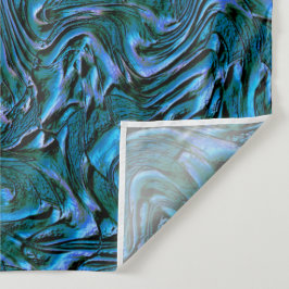 Tapete De Parede Parede russa texturizada em azul de cadete queimad