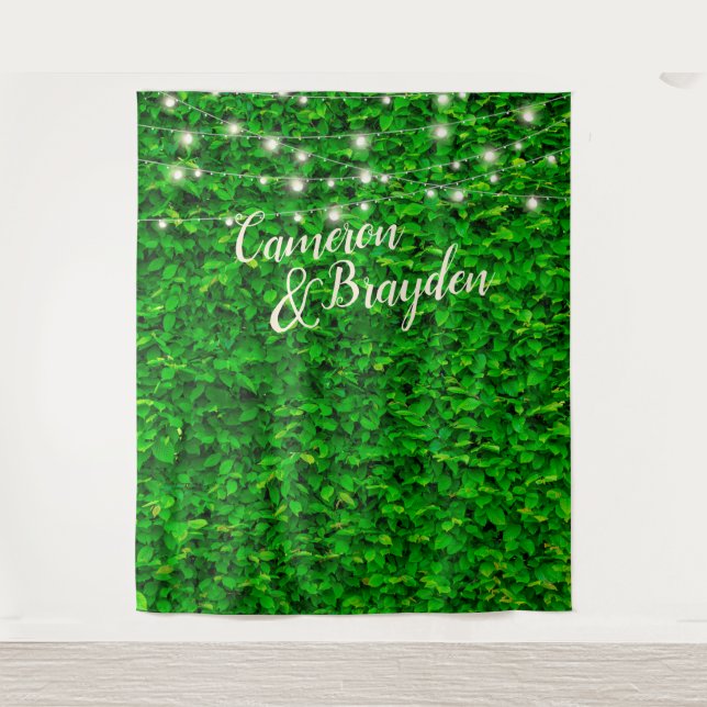 Tapete De Parede Paredes de Fundo de Luzes Piscando para Casamento  (Frente)