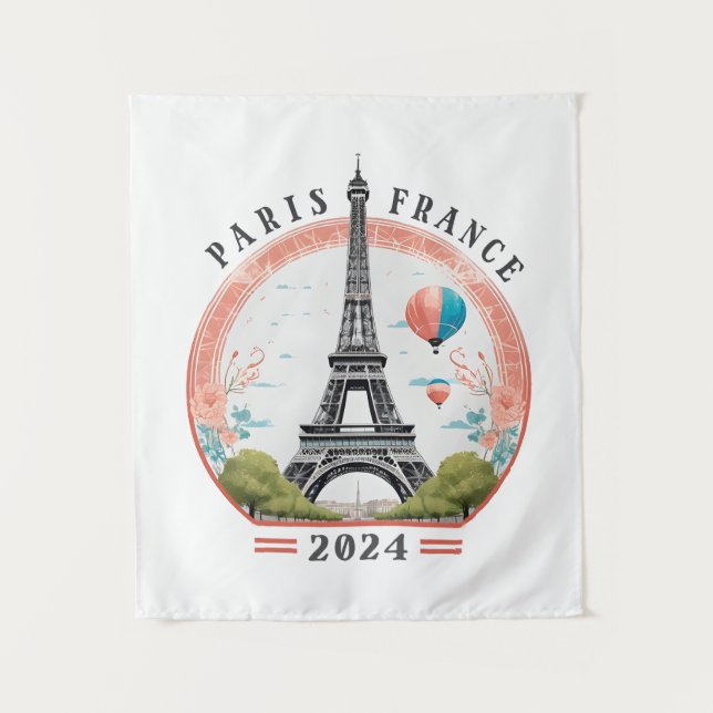 Tapete De Parede Paris França 2024 Tapestrys, Torre Eiffel (Frente)