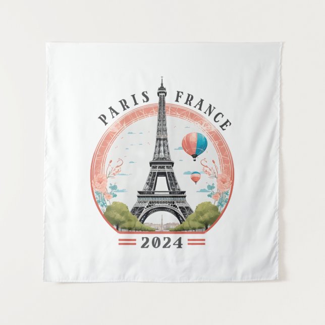 Tapete De Parede Paris França 2024 Tapestrys, Torre Eiffel (Frente)