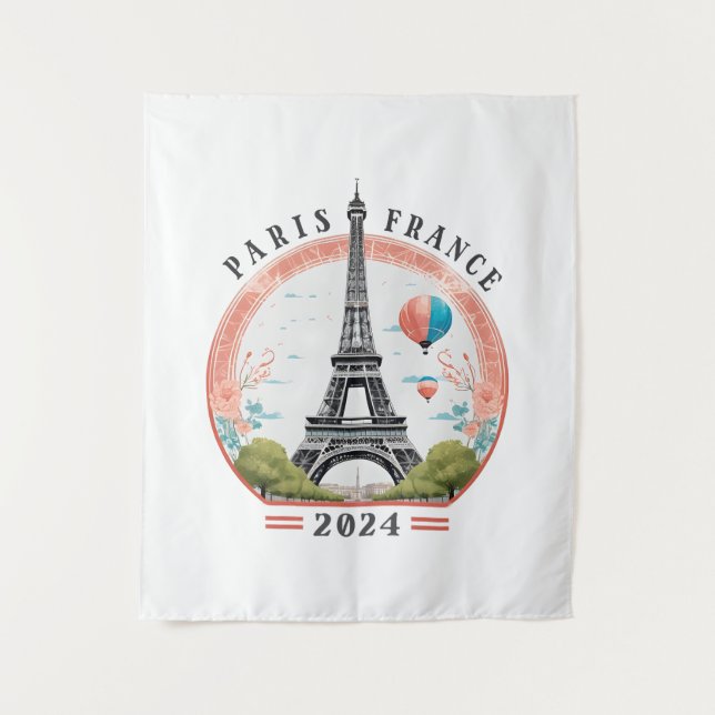 Tapete De Parede Paris França 2024 Tapestrys, Torre Eiffel (Frente)