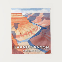 Tapete De Parede Parque Nacional Grand Canyon Aquarela Viagem