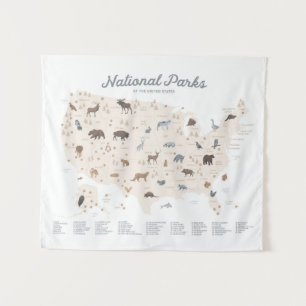 Tapete De Parede Parques Nacionais Neutros Mapeiam O Decor De Enfer