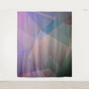 Tapete De Parede Partículas Abstratas Voadoras   Formas Geométricas