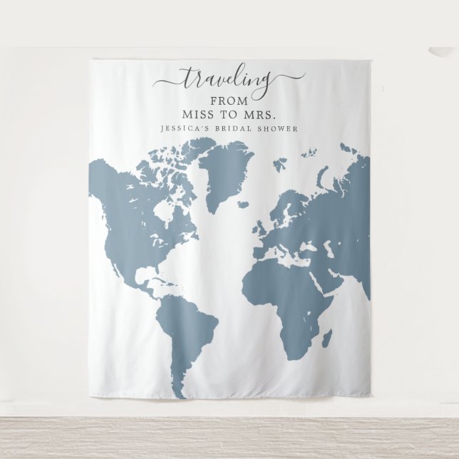 Tapete De Parede Passando de Miss para Mrs Fundo de Casamento (Frente)