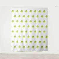 Passarinho Verde Fofo Desenho Animado