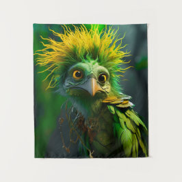 Tapete De Parede Pássaro Verde