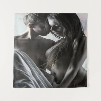 Tapete De Parede Passionate Lovers' Embrace