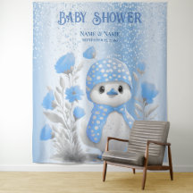 Pasta d'água azul Fundo Floral Azul