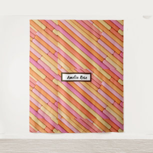 Tapete De Parede Pastel Geométrico Personalizado - Moderno