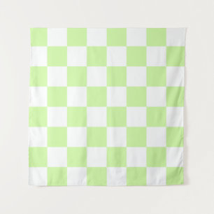 Tapete De Parede Pastel Green Checkered Gingham Patterno