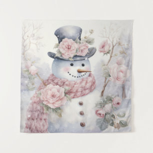 Tapete De Parede Pastel Snowman