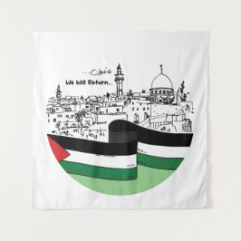Tapete De Parede Patrimônio Palestiniano e Esperança: Voltaremos