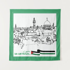 Tapete De Parede Patrimônio Palestiniano e Esperança: Voltaremos