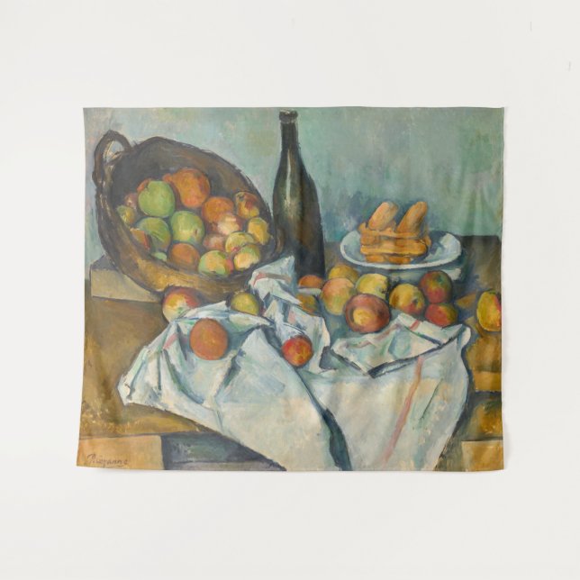 Tapete De Parede Paul Cezanne - A Cesta das Maçãs (Frente (Horizontal))