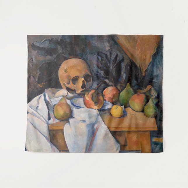 Tapete De Parede Paul Cezanne - A Vida Estática com o Crânio (Frente (Horizontal))