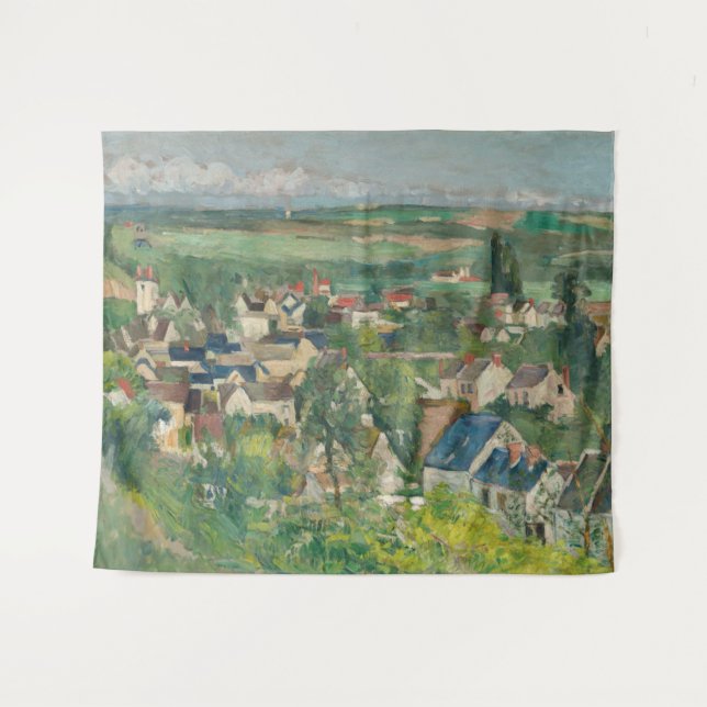 Tapete De Parede Paul Cezanne - Auvers, Visão Panorâmica (Frente (Horizontal))