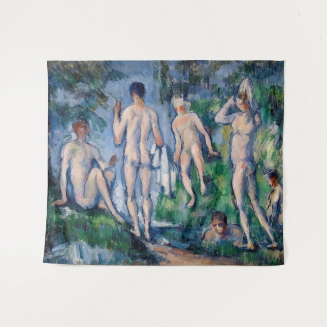 Tapete De Parede Paul Cezanne - Grupo dos Bathers (Frente (Horizontal))